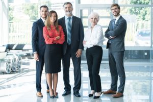 c-suite executives healthcare - group of five